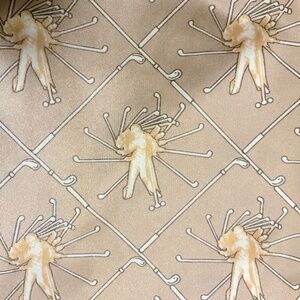 Swinging Golfer shiny 1970s nylon shirt Mens Large